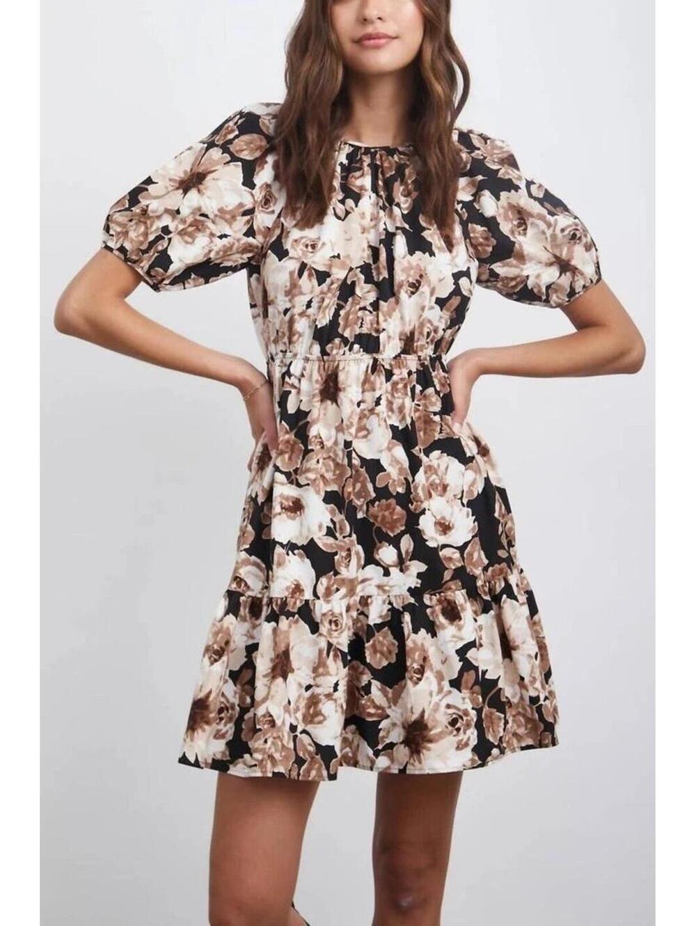 RAILS Women’s Khloe Dress In Sepia Roses-Size Small